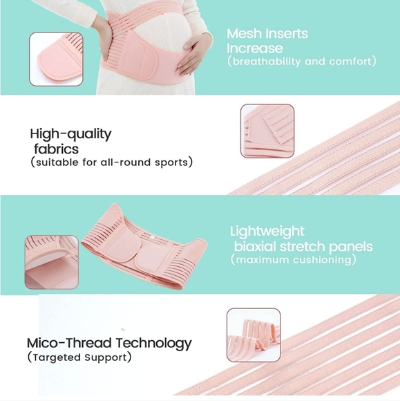 Pregnancy Support Maternity Belt, 3 in 1 Maternity Belly - Picture 4 of 8